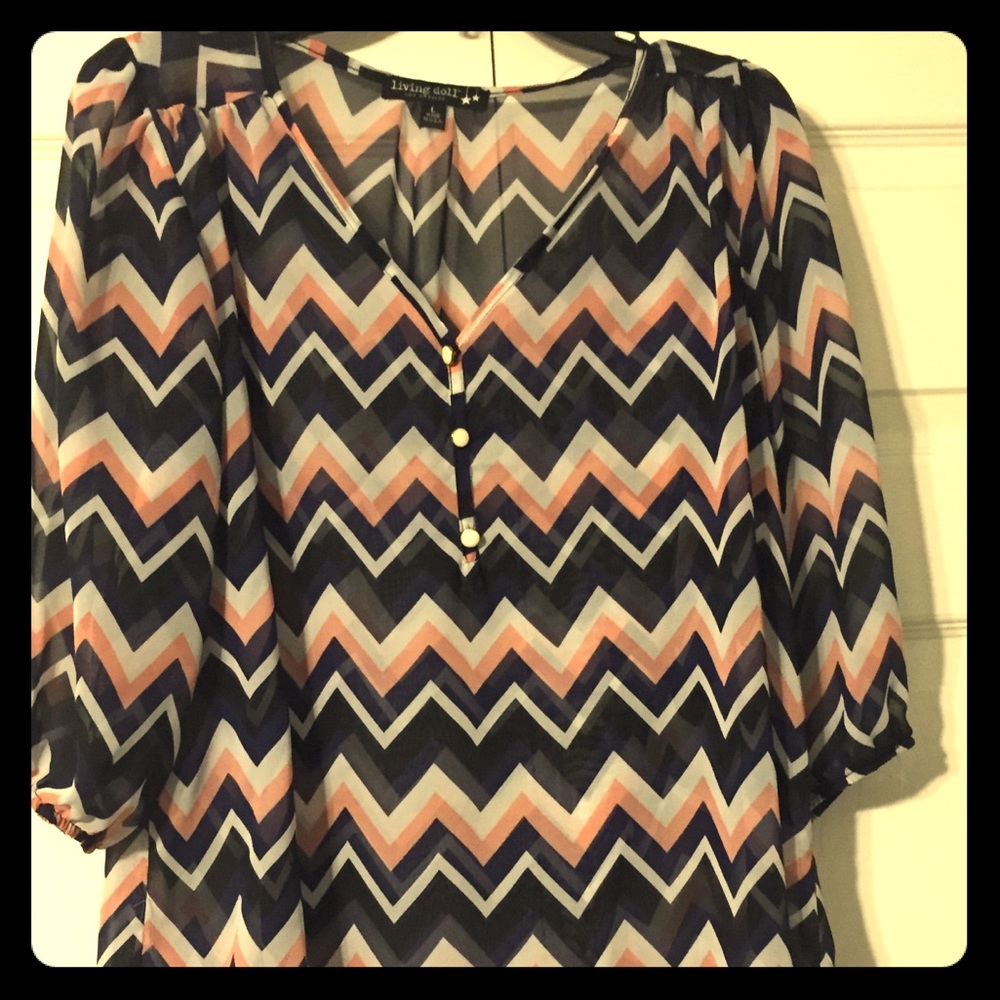Large Sheer Blouse